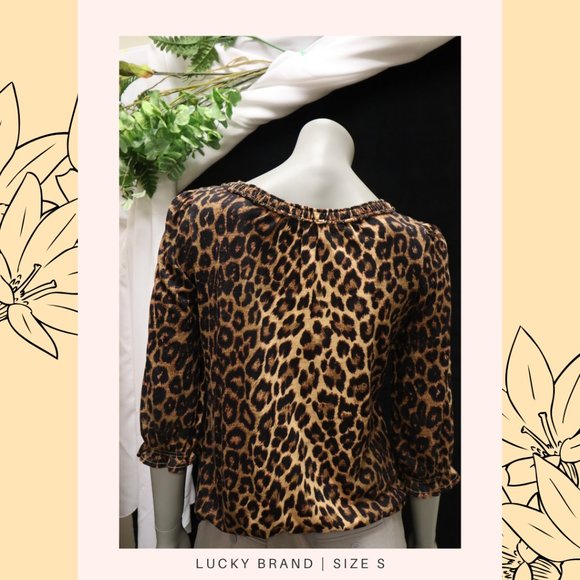 LUCKY BRAND 3/4 Blouse | Size S - Picture 3 of 4